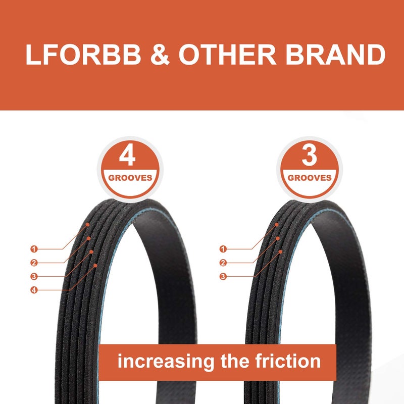 LFORBB 5ph2337 Dryer Belt for Samsung Dryer Belt 6602-001655,AP4373659, PS4133825 - Image 3